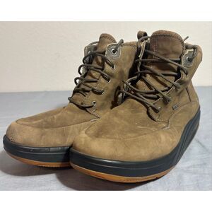 MBT Leather Heavy Duty Gortex Hiking Boots Brown Men Size 10.5 Rocker Sole